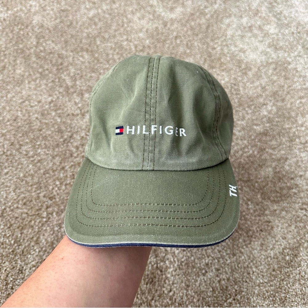 Tommy Hilfiger Olive Green Baseball Cap with Logo - Picture 2 of 8